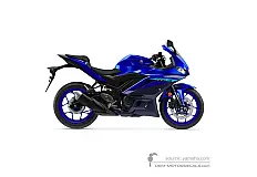 Decals for Yamaha YZF R3 2024 - Blue • Yamaha OEM Decals