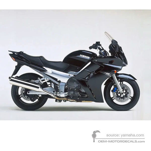 Decals for Yamaha FJR1300 2001 - Black • Yamaha OEM Decals