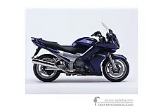 Stickers voor Yamaha FJ1300 2005 - Blauw • Yamaha OEM Stickers