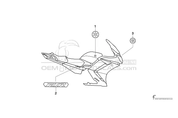 Yamaha FJR1300 2009 - Donkergrijs