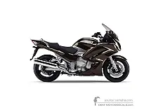 Aufkleber für Yamaha FJR1300 2013 - Braun • Yamaha OEM-Aufkleber