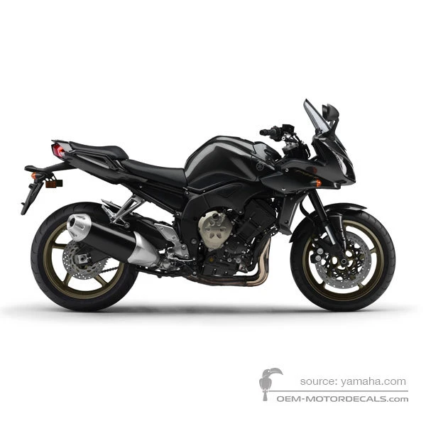 Stickers voor Yamaha FZ1S FAZER 2008 - Zwart • Yamaha OEM Stickers