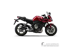 Stickers voor Yamaha FZ1S FAZER 2009 - Rood • Yamaha OEM Stickers
