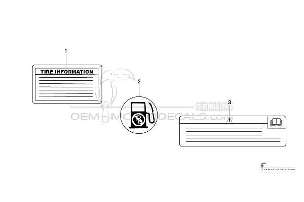 Yamaha FZ1S FAZER - Voorzichtigheid labels