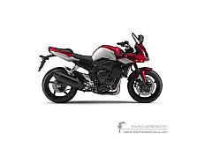 Stickers voor Yamaha FZ1S FAZER 2011 - Rood • Yamaha OEM Stickers