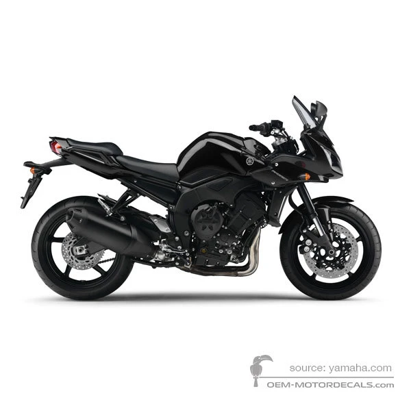 Aufkleber für Yamaha FZ1S FAZER 2012 - Schwarz • Yamaha OEM-Aufkleber