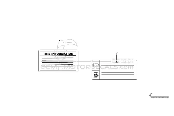 Yamaha FZ1S FAZER - Voorzichtigheid labels