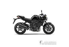 Aufkleber für Yamaha FZ1N (Fazer) 2010 - Schwarz • Yamaha OEM-Aufkleber
