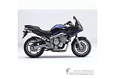 Stickers voor Yamaha FZ6S FAZER 2004 - Blauw • Yamaha OEM Stickers