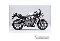 Stickers voor Yamaha FZ6S FAZER 2004 - Zilver • Yamaha OEM Stickers