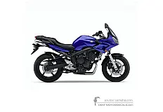Stickers voor Yamaha FZ6S FAZER 2006 - Blauw • Yamaha OEM Stickers