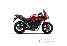 Stickers voor Yamaha FZ6S FAZER 2007 - Rood • Yamaha OEM Stickers
