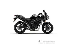 Naklejki do Yamaha FZ6S FAZER 2007 - Czarny • Yamaha Naklejki OEM