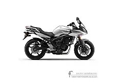 Stickers voor Yamaha FZ6S FAZER 2008 - Zilver • Yamaha OEM Stickers
