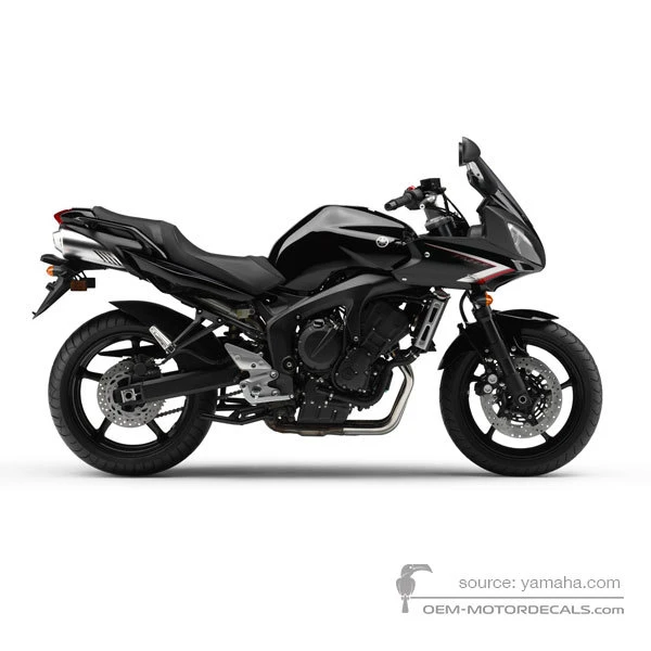 Adesivi per Yamaha FZ6S FAZER 2008 - Nero • Yamaha Adesivi OEM