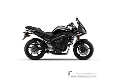 Aufkleber für Yamaha FZ6S FAZER 2009 - Schwarz • Yamaha OEM-Aufkleber