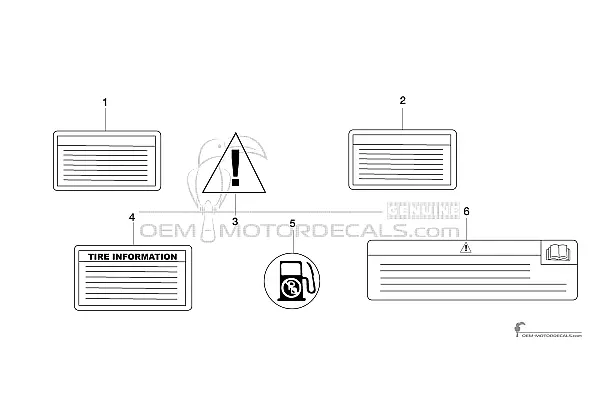 Yamaha FZ6S FAZER - Caution labels