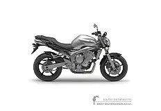 Naklejki do Yamaha FZ6N 2005 - Srebrny • Yamaha Naklejki OEM