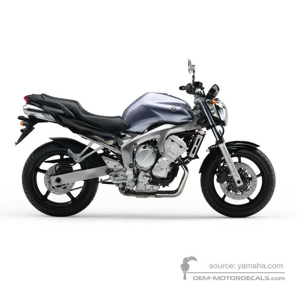 Aufkleber für Yamaha FZ6N 2006 - Silber • Yamaha OEM-Aufkleber