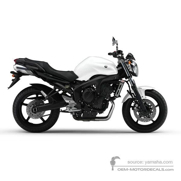 Stickers voor Yamaha FZ6N 2007 - Wit • Yamaha OEM Stickers