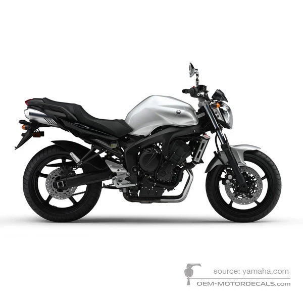Stickers voor Yamaha FZ6N 2007 - Zilver • Yamaha OEM Stickers