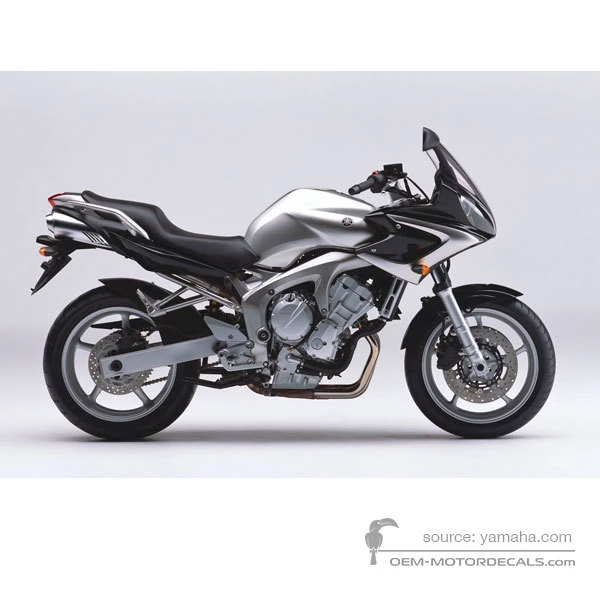 Adesivi per Yamaha FZ6S 2004 - Argento • Yamaha Adesivi OEM