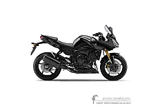 Aufkleber für Yamaha FZ8S FAZER 2011 - Schwarz • Yamaha OEM-Aufkleber