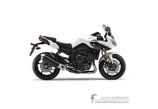 Stickers voor Yamaha FZ8S FAZER 2012 - Wit • Yamaha OEM Stickers