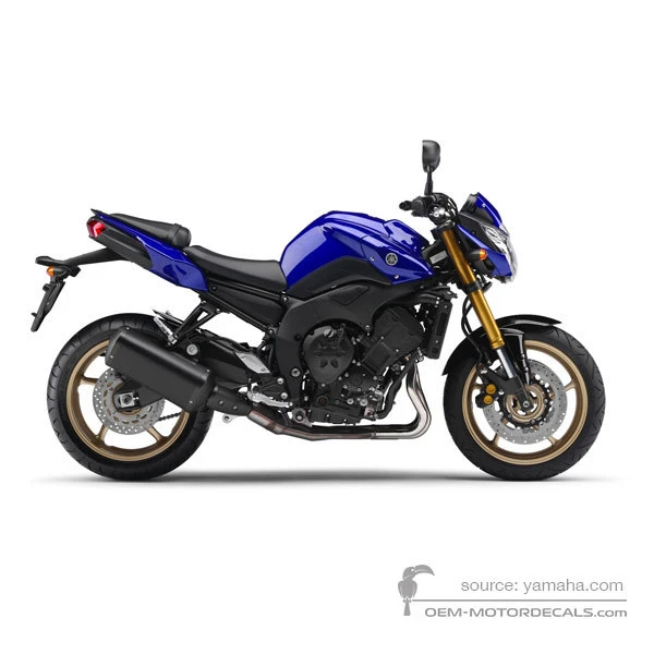 Naklejki do Yamaha FZ8N 2011 - Niebieski • Yamaha Naklejki OEM