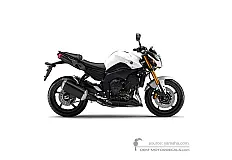 Decals for Yamaha FZ8N 2013 - White • Yamaha OEM Decals