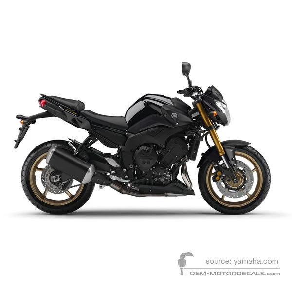 Pegatinas para Yamaha FZ8N 2013 - Negro • Yamaha Pegatinas OEM