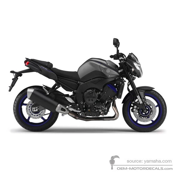Adesivi per Yamaha FZ8N 2013 - Blu Grigio • Yamaha Adesivi OEM