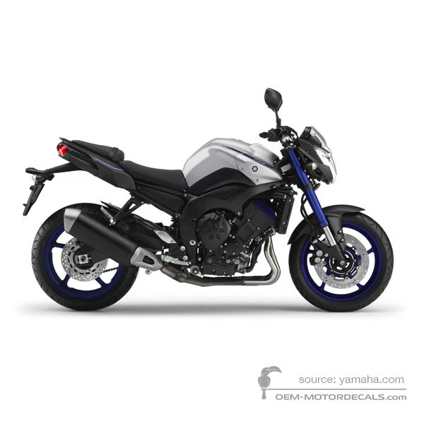 Naklejki do Yamaha FZ8N 2015 - Srebrny • Yamaha Naklejki OEM