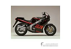 Stickers voor Yamaha FZR1000 1987 - Zwart • Yamaha OEM Stickers