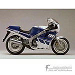 Yamaha FZR1000 1987 - Blu