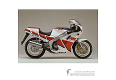 Autocollants pour Yamaha FZR1000 1987 - Blanc • Yamaha Autocollants OEM