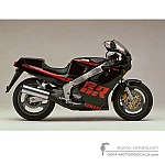 Yamaha FZR1000 1988 - Negro