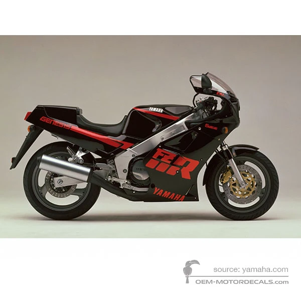 Pegatinas para Yamaha FZR1000 1988 - Negro • Yamaha Pegatinas OEM