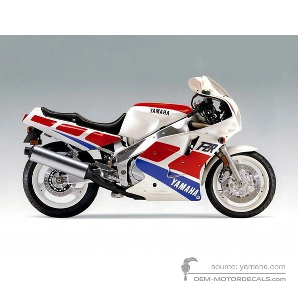 Pegatinas para Yamaha FZR1000 1989 - Blanco • Yamaha Pegatinas OEM