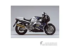 Stickers voor Yamaha FZR1000 1990 - Zwart • Yamaha OEM Stickers