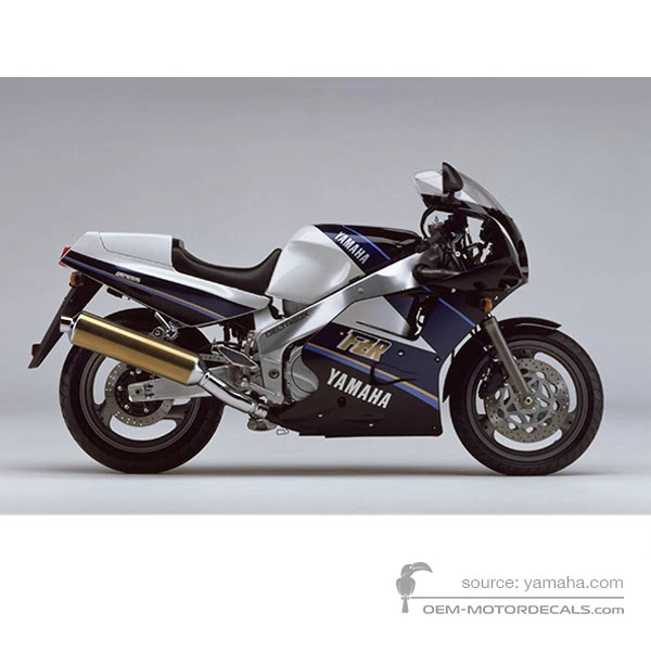 Stickers voor Yamaha FZR1000 1990 - Zwart • Yamaha OEM Stickers