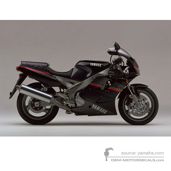 Pegatinas para Yamaha FZR1000 1991 - Negro • Yamaha Pegatinas OEM