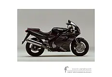 Stickers voor Yamaha FZR1000 1992 - Zwart • Yamaha OEM Stickers
