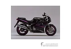 Stickers voor Yamaha FZR1000 1993 - Zwart • Yamaha OEM Stickers