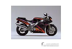 Stickers voor Yamaha FZR1000 1994 - Zwart • Yamaha OEM Stickers