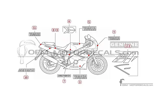 Yamaha FZR600 1990