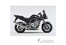 Stickers voor Yamaha FZS1000 FAZER 2002 - Zwart • Yamaha OEM Stickers
