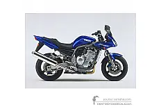 Stickers voor Yamaha FZS1000 FAZER 2001 - Blauw • Yamaha OEM Stickers