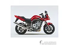 Stickers voor Yamaha FZS1000 FAZER 2001 - Rood • Yamaha OEM Stickers