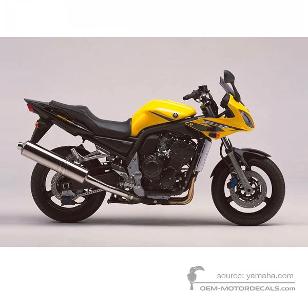 Adesivi per Yamaha FZS1000S FAZER 2003 - Giallo • Yamaha Adesivi OEM